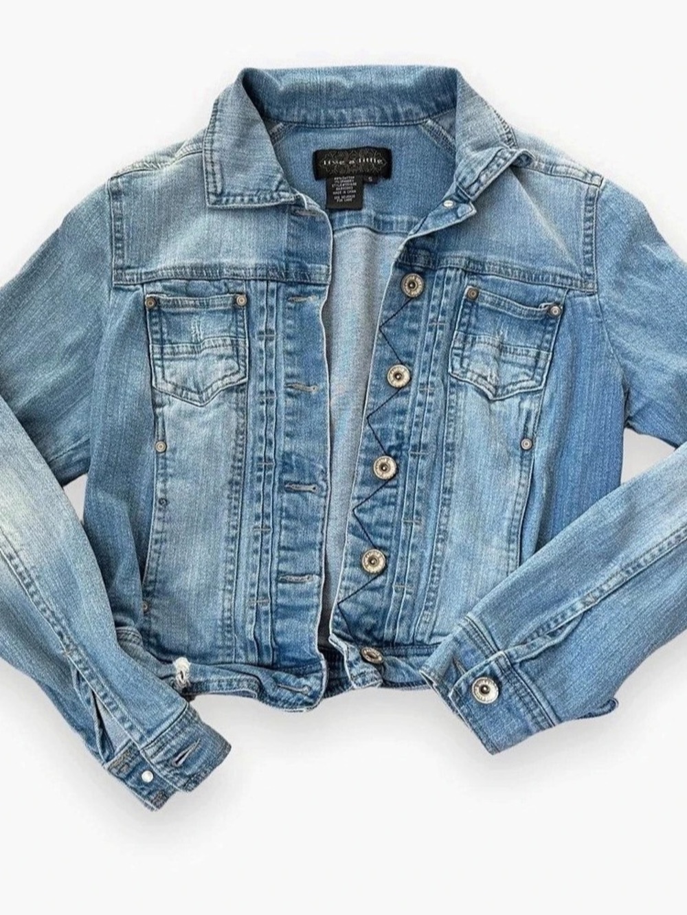 denim cropped jacket